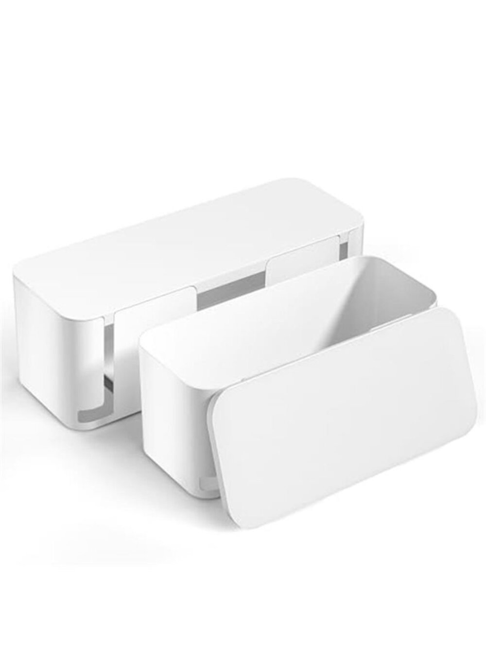 Cable Management Box Cord Organizer Power Strip Cover Desk Wire Storage Set